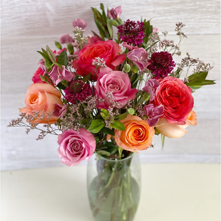All for Love and Coral Reef Rose Bouquet