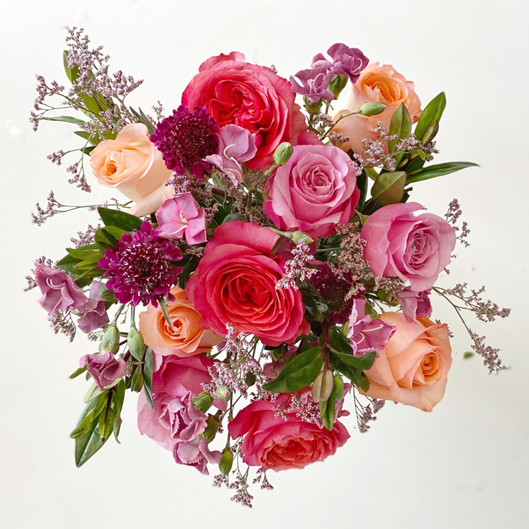 All for Love and Coral Reef Rose Bouquet