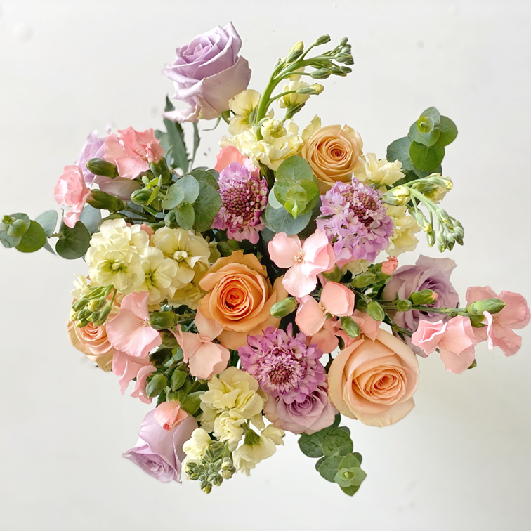 Ocean Song and Tiffany Roses Bouquet