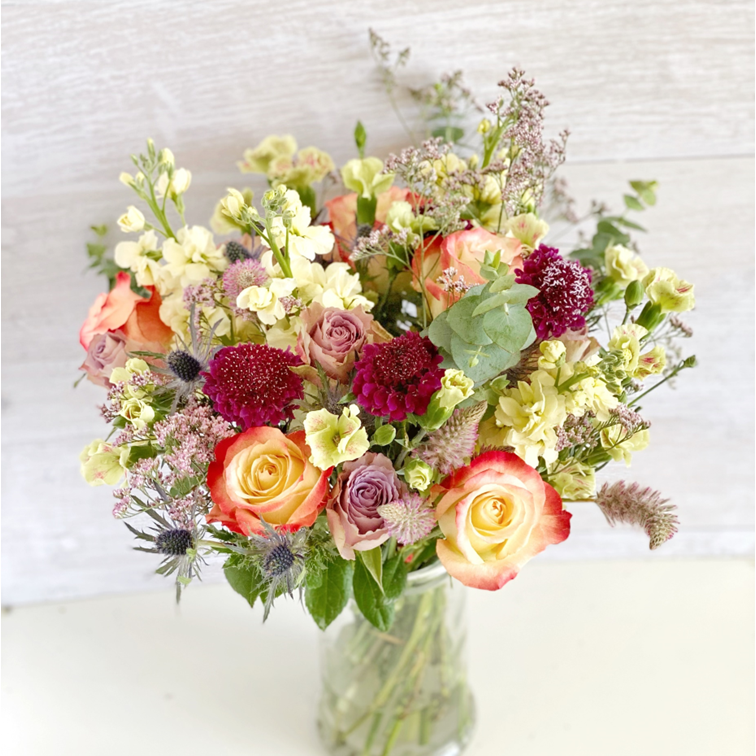 Sevilla and Gray Knights Roses Bouquet