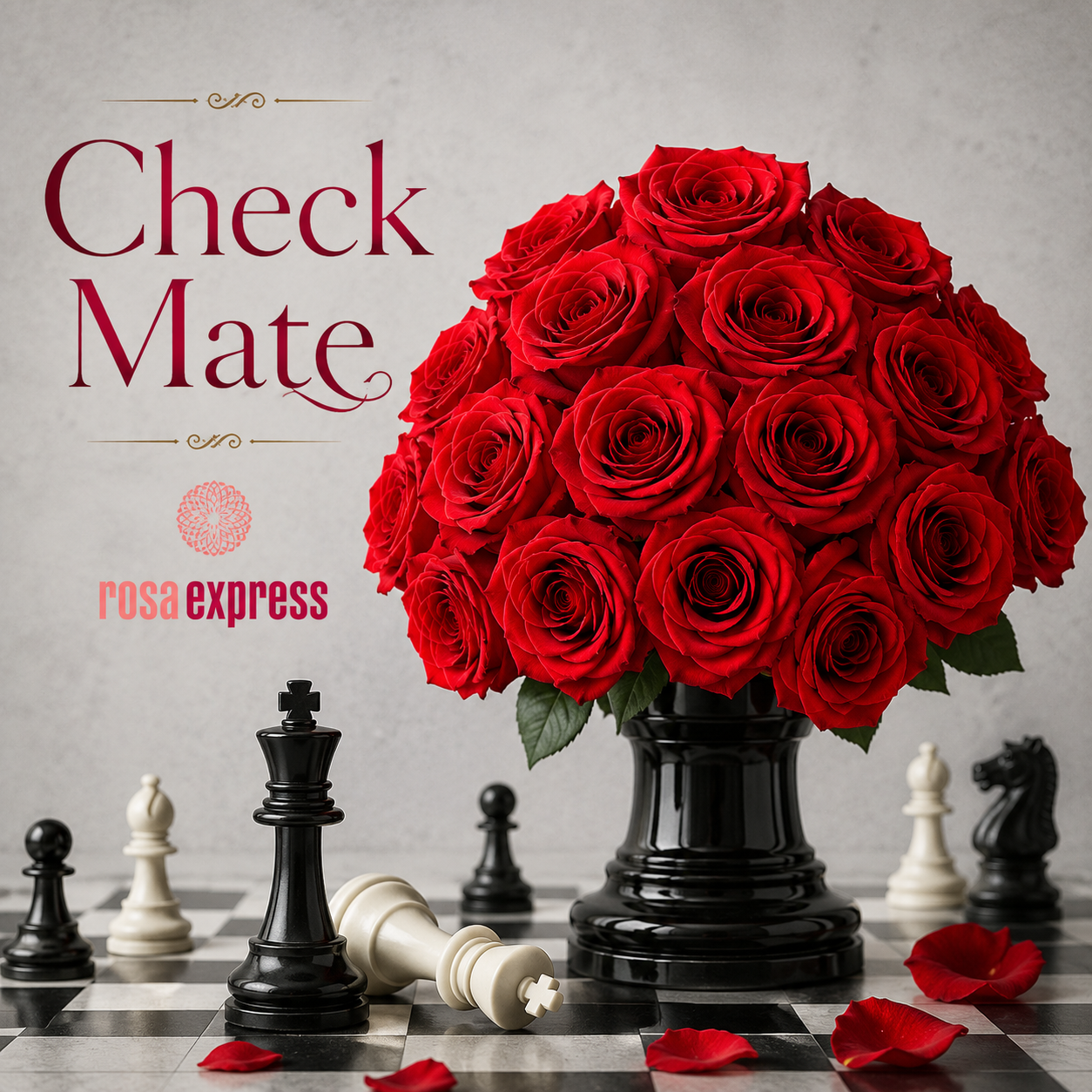 Check Mate Roses – Premium Ecuadorian Red Roses